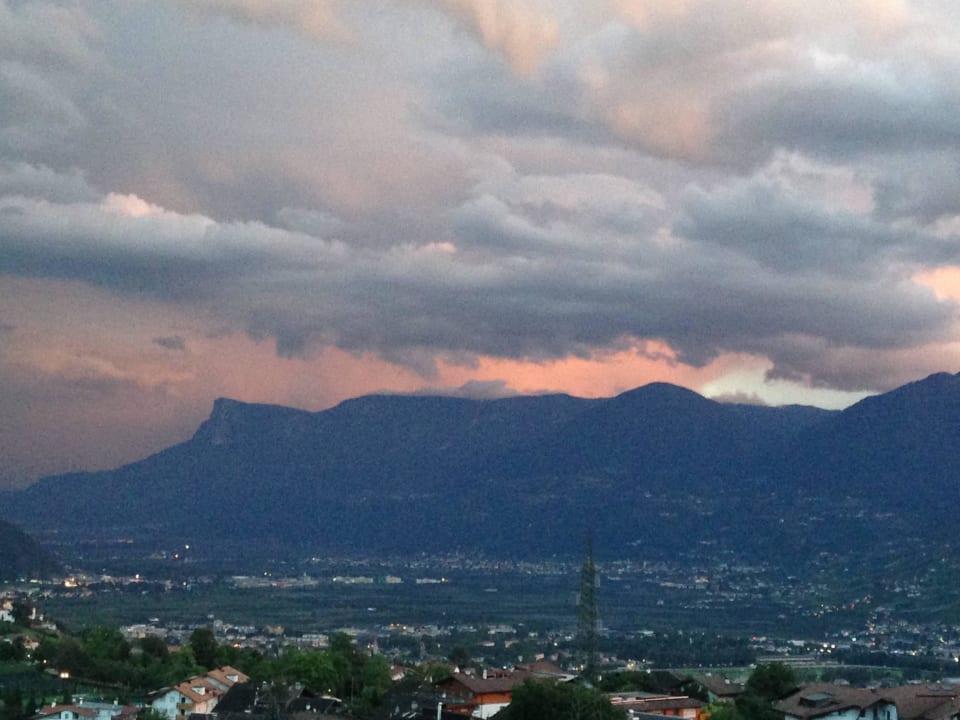 Ausblick am Abend Residence Beatenhof
