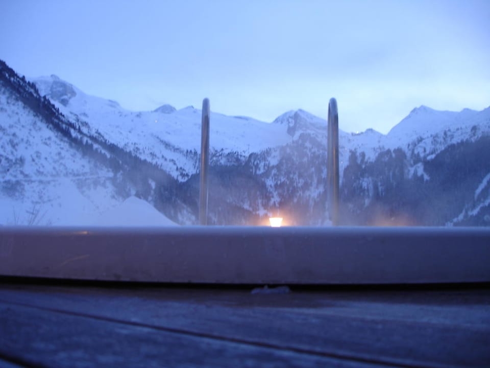 Whirlpool mit Blick zum Gletscher Hotel Klausnerhof