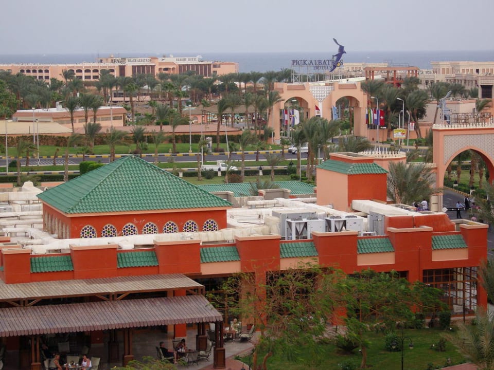 Aussicht von der Rutsche Pickalbatros Aqua Park Resort - Hurghada