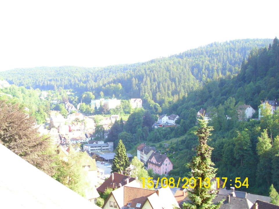 Blick vom Balkon auf Triberg Best Western Plus Schwarzwald Residenz
