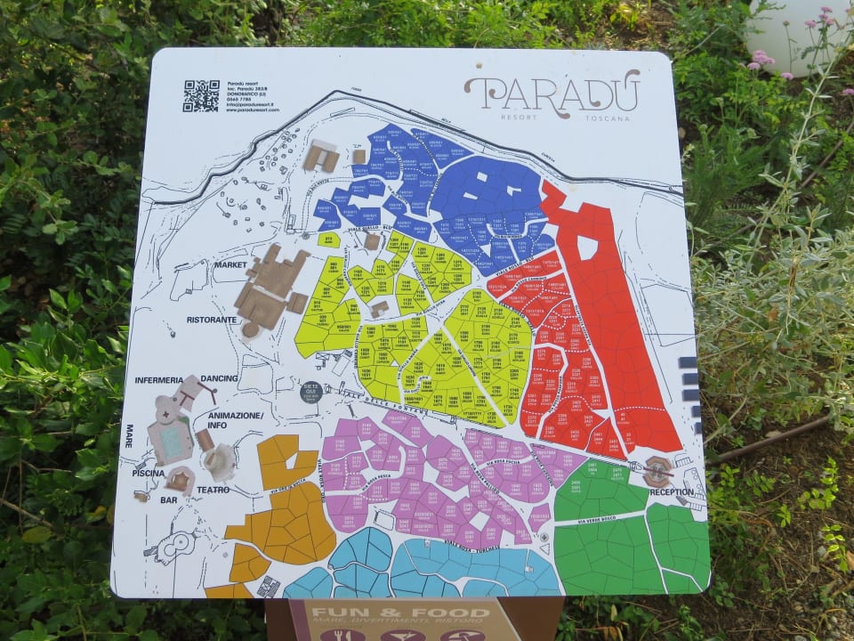 Plan der Anlage Paradù Tuscany EcoResort