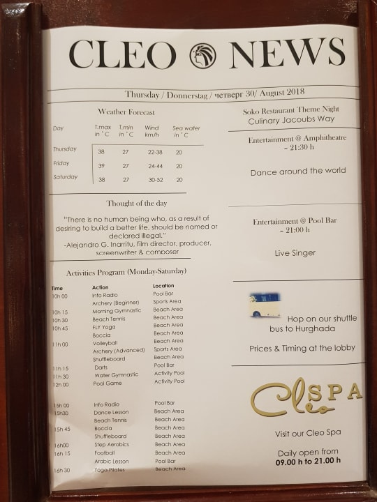 Sonstiges Cleopatra Luxury Resort Makadi Bay