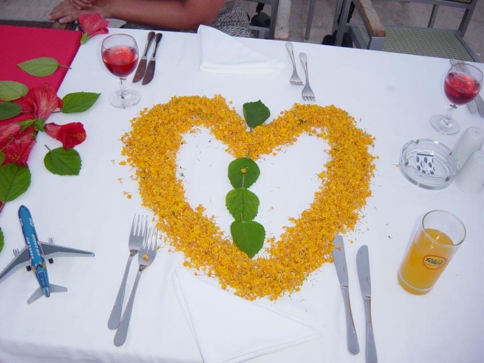 Tischschmuck Turquoise Hotel