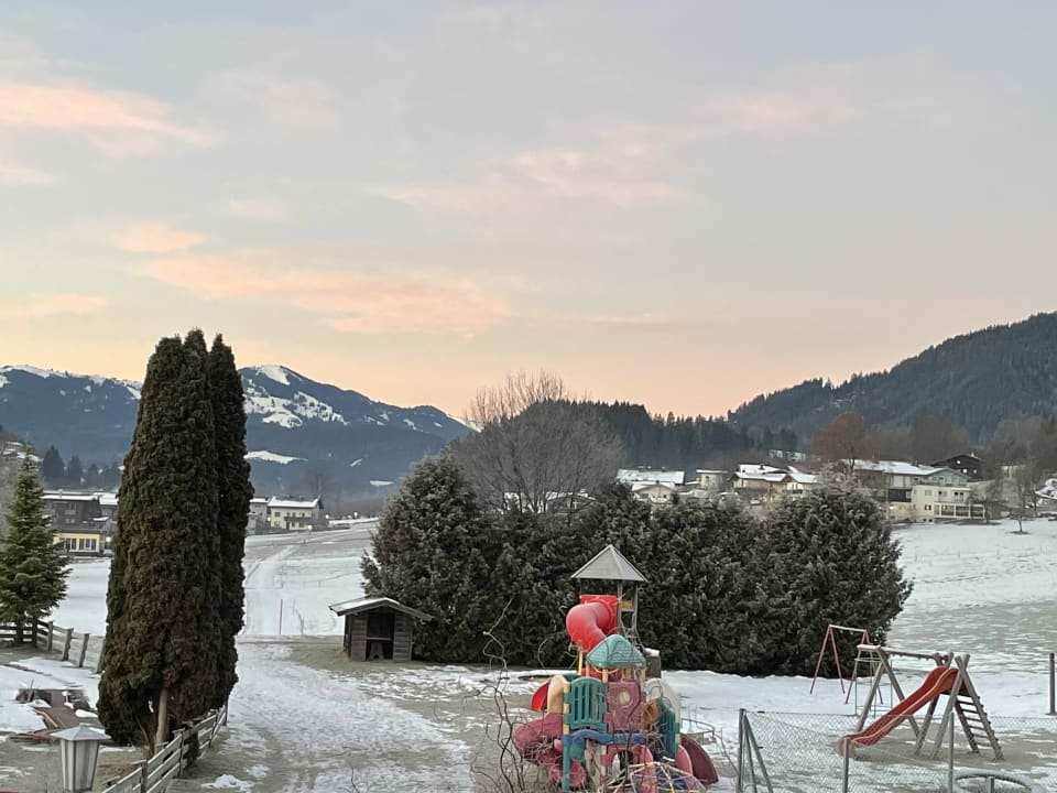 Ausblick Franzlhof Söll am Wilden Kaiser