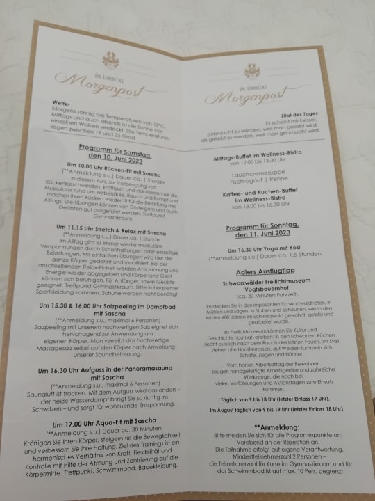 Sport & Freizeit Naturparkhotel Adler