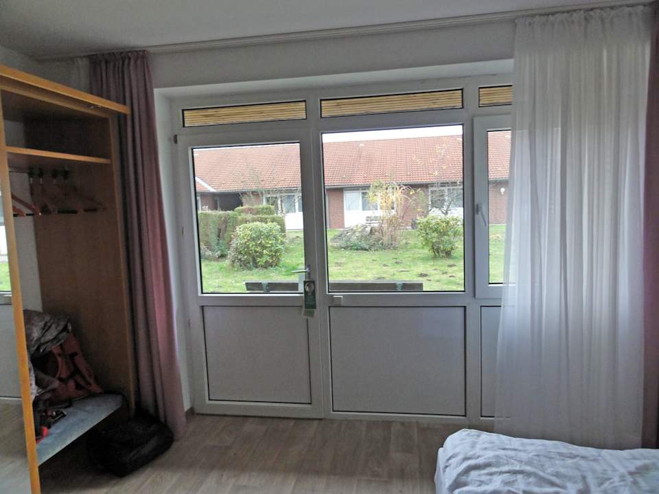 Blick auf den Innenhof Motel Stralsund