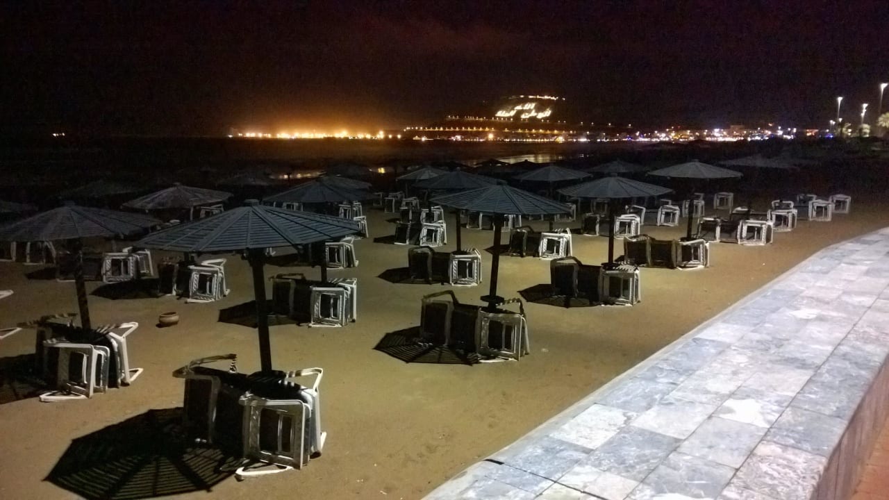 Am Abend an der Promenade ... Hotel Riu Palace Tikida Agadir