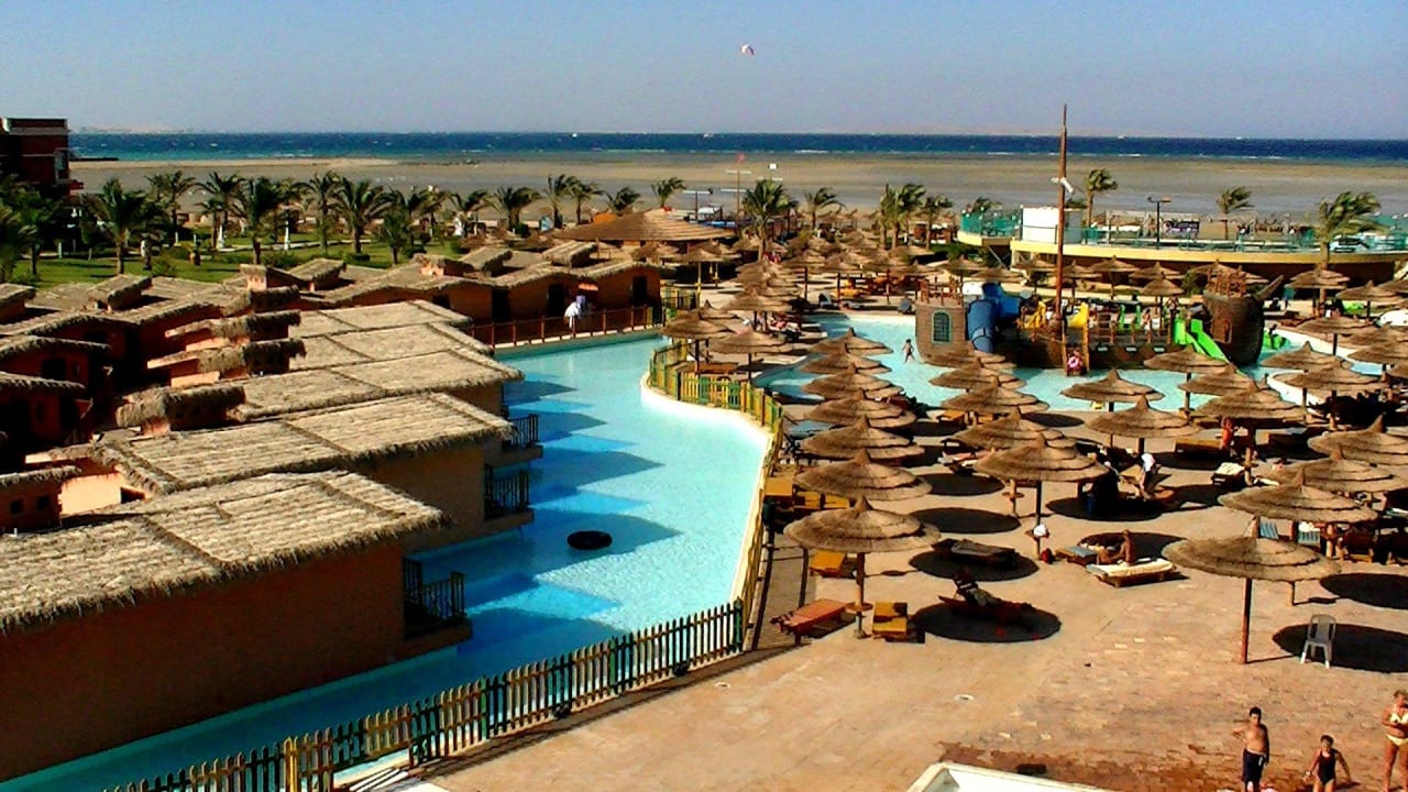 Widok aquaparku Hotel Titanic Palace