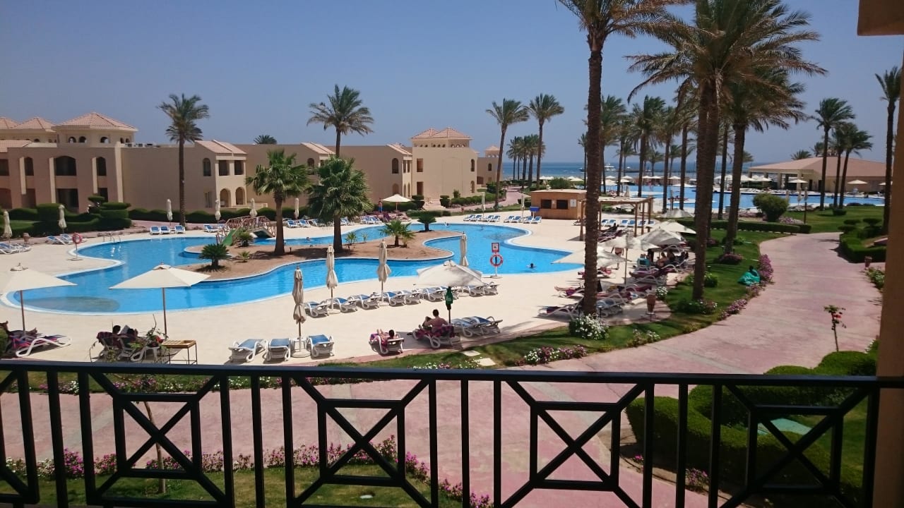 Balkonausblick Tag Cleopatra Luxury Resort Makadi Bay