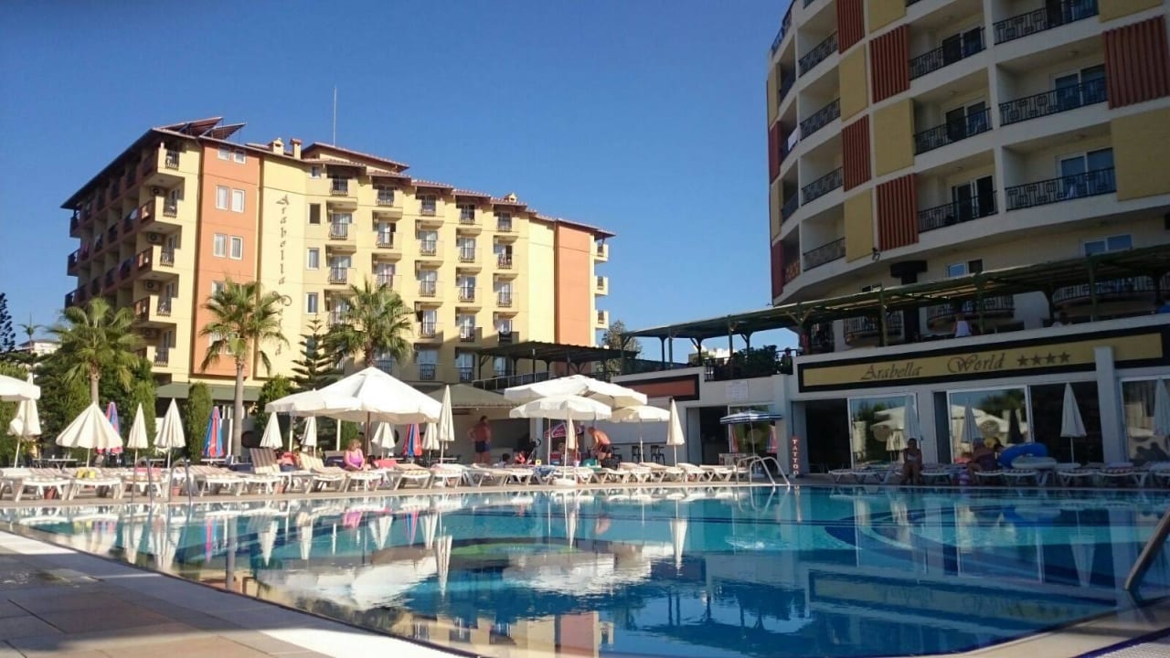 Eine kleine aber sehr feine Poolanlange Hotel Arabella World