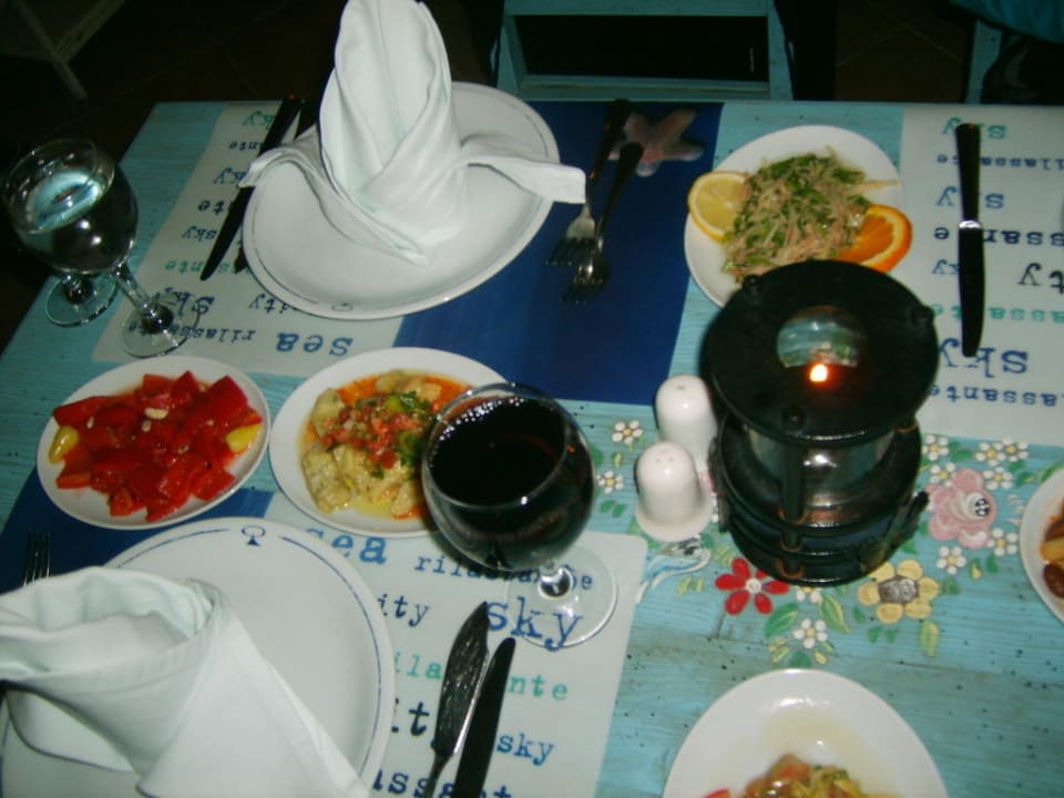 Mezze im Fischrestaurant PALOMA Perissia