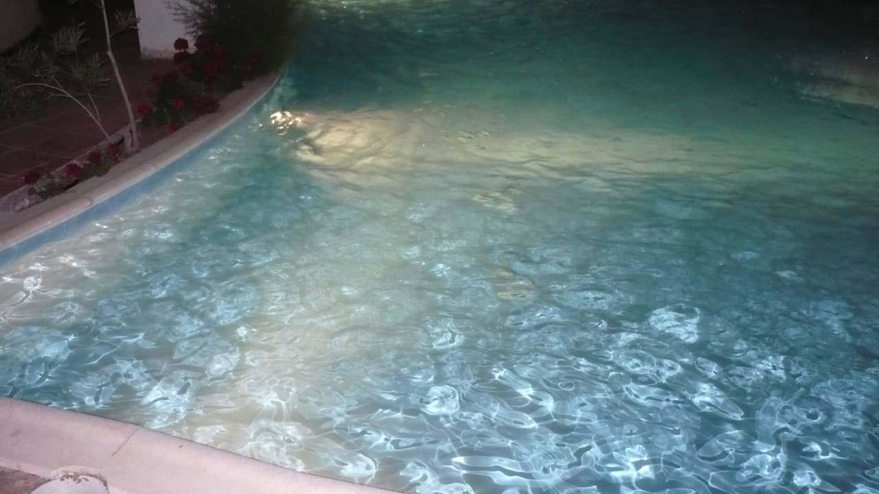 Pool at night Ilio Mare Hotel
