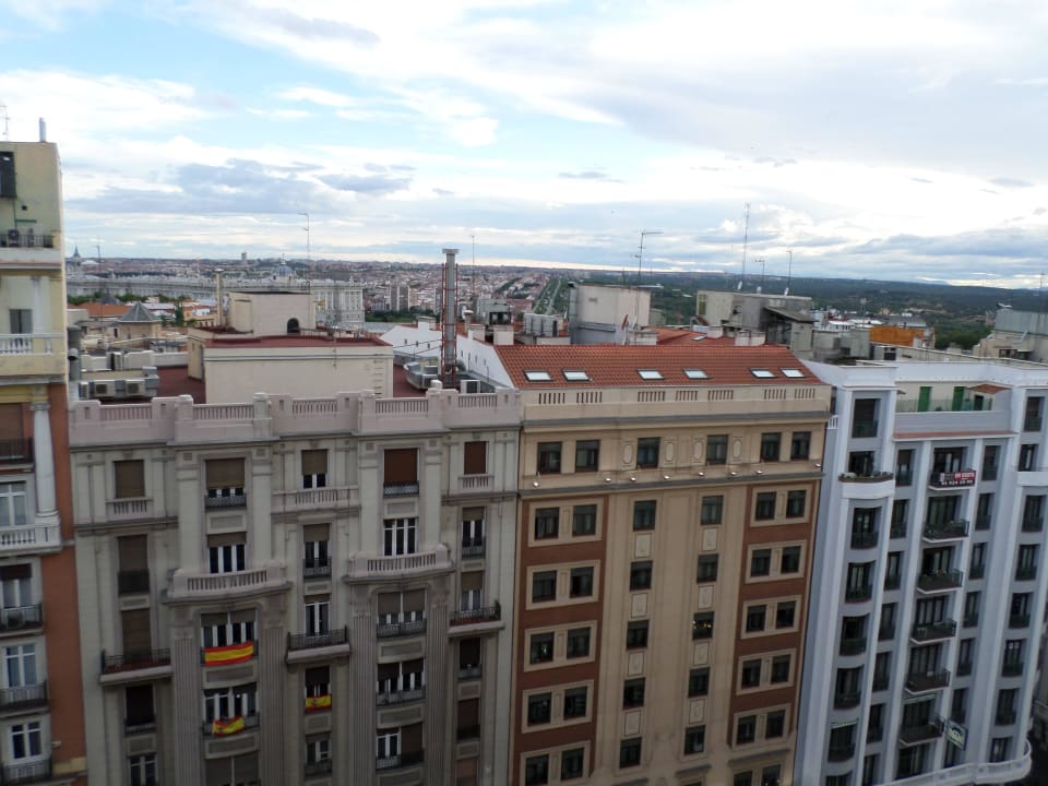 Gran Vía & Palacio Real from the 11th floor. Senator Gran Vía 70 Spa Hotel