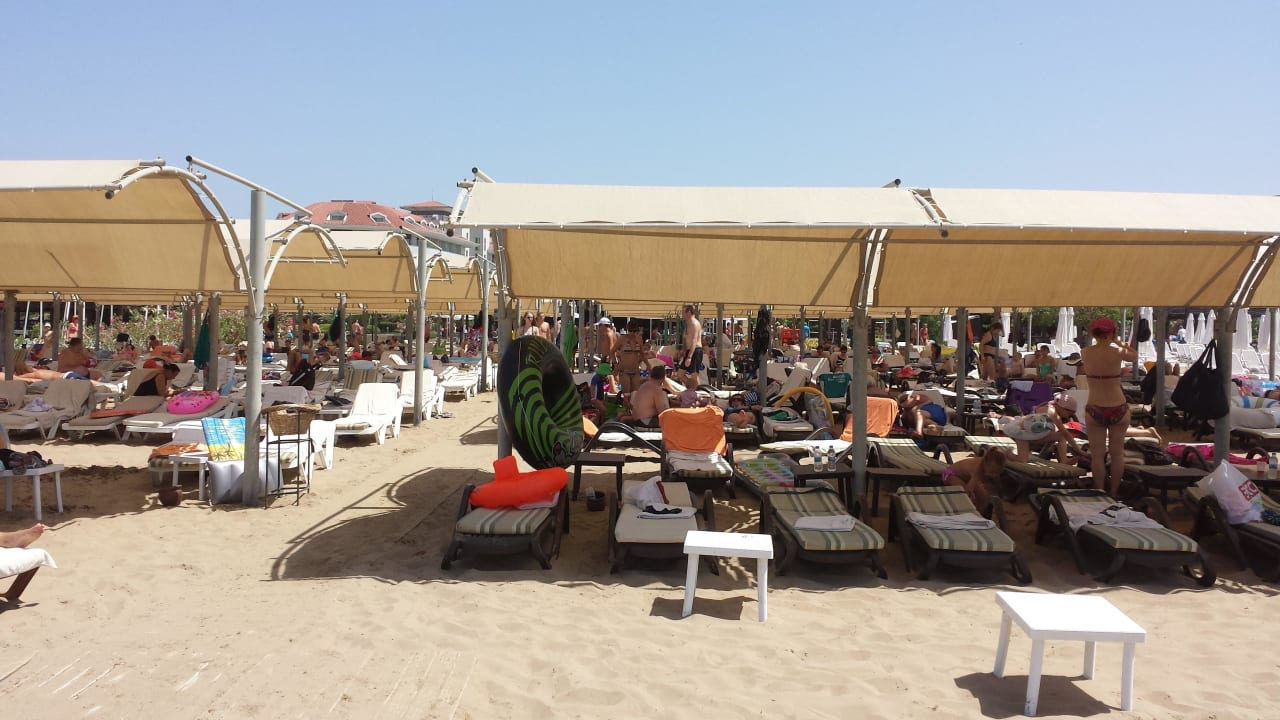 20 Reihen Liegen hintereinander Aydinbey Kings Palace & Spa