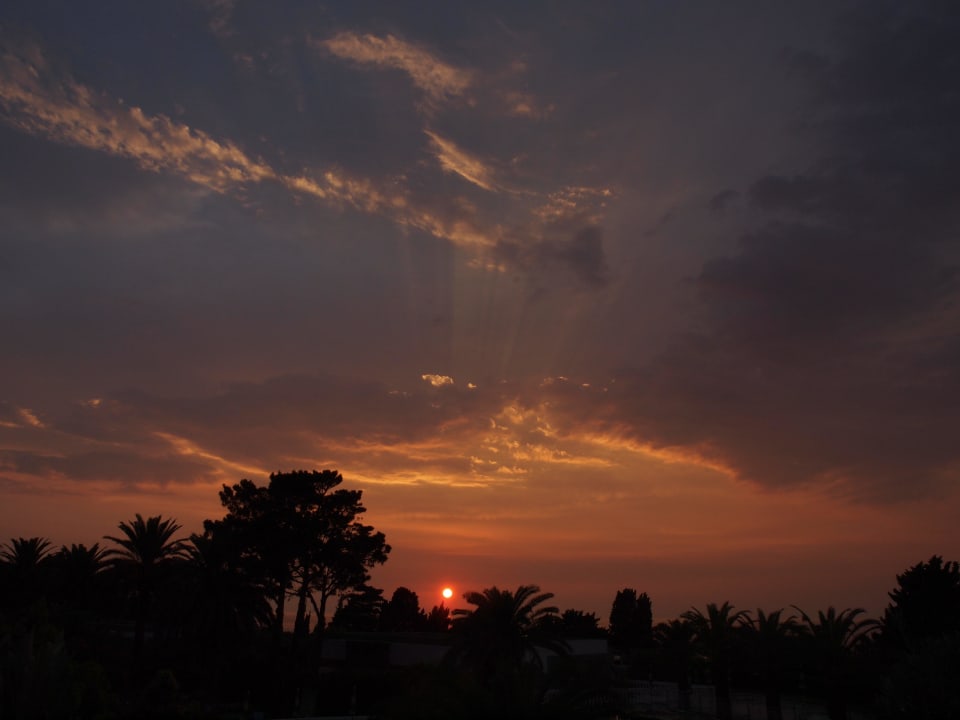 Sonnenuntergang im Hotel Aldiana Club Rocca Nettuno Calabria