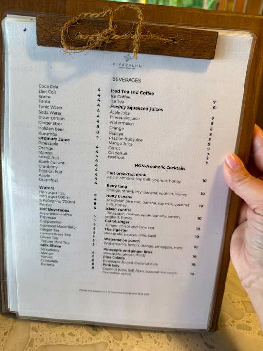 Gastro Fiyavalhu Resort Maldives