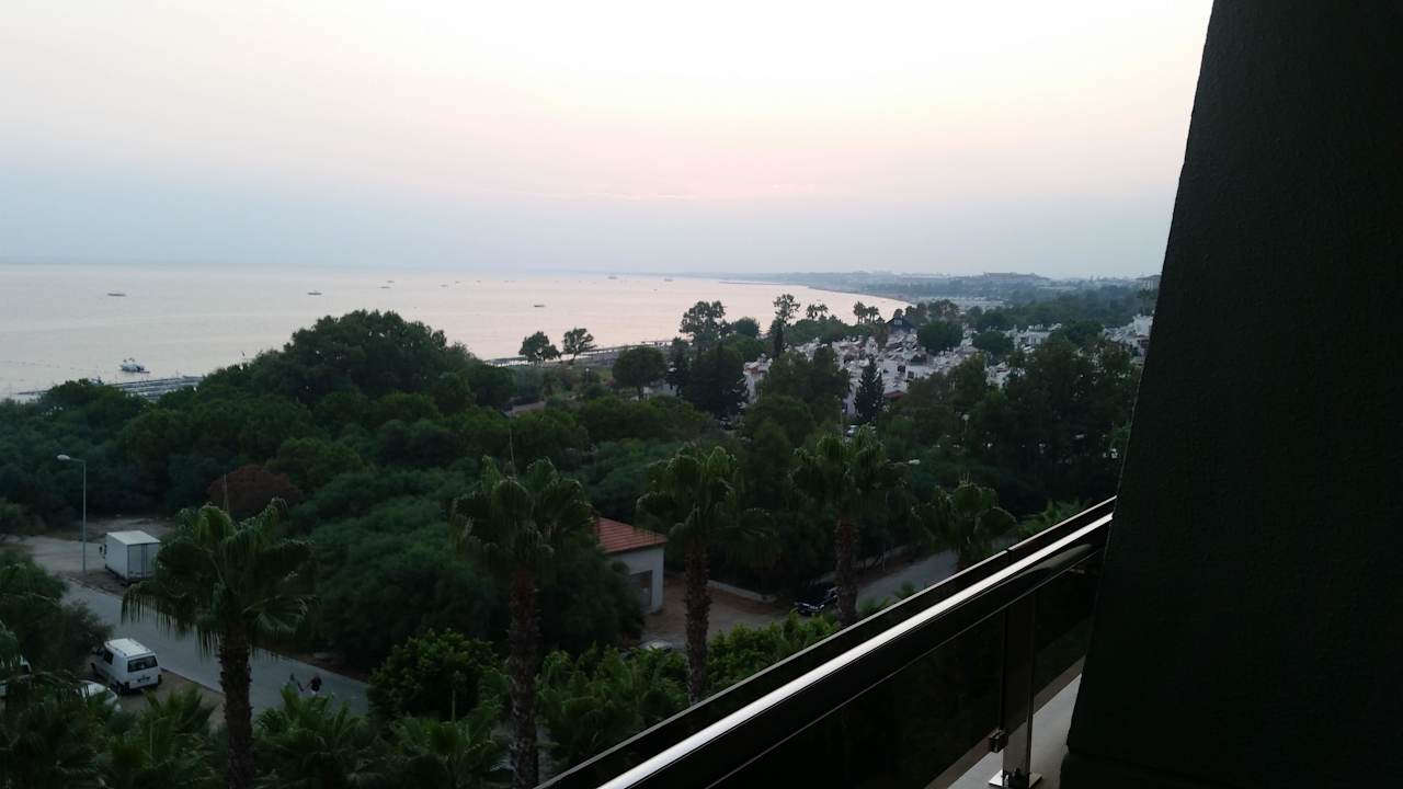 Blick vom Balkon Hotel Grand Side