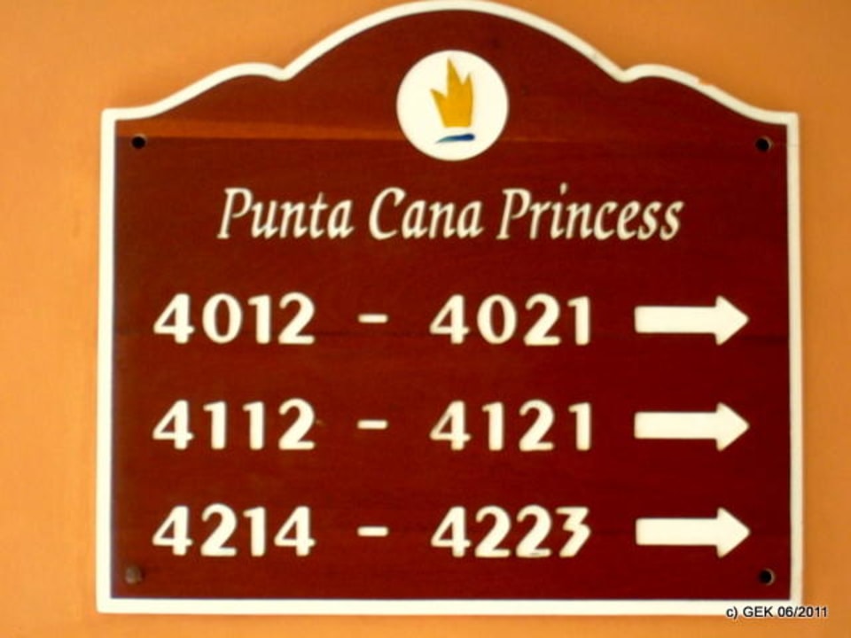 Hinweisschilder Punta Cana Princess All Suites Resort & Spa