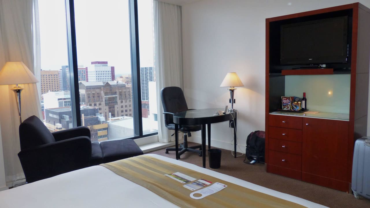 Blick aus dem Fenster Peppers Waymouth Hotel