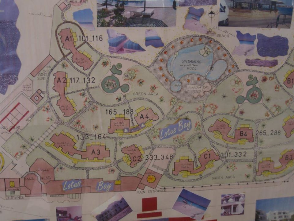 Gesamtplan der Anlage Lotus Bay Beach Resort