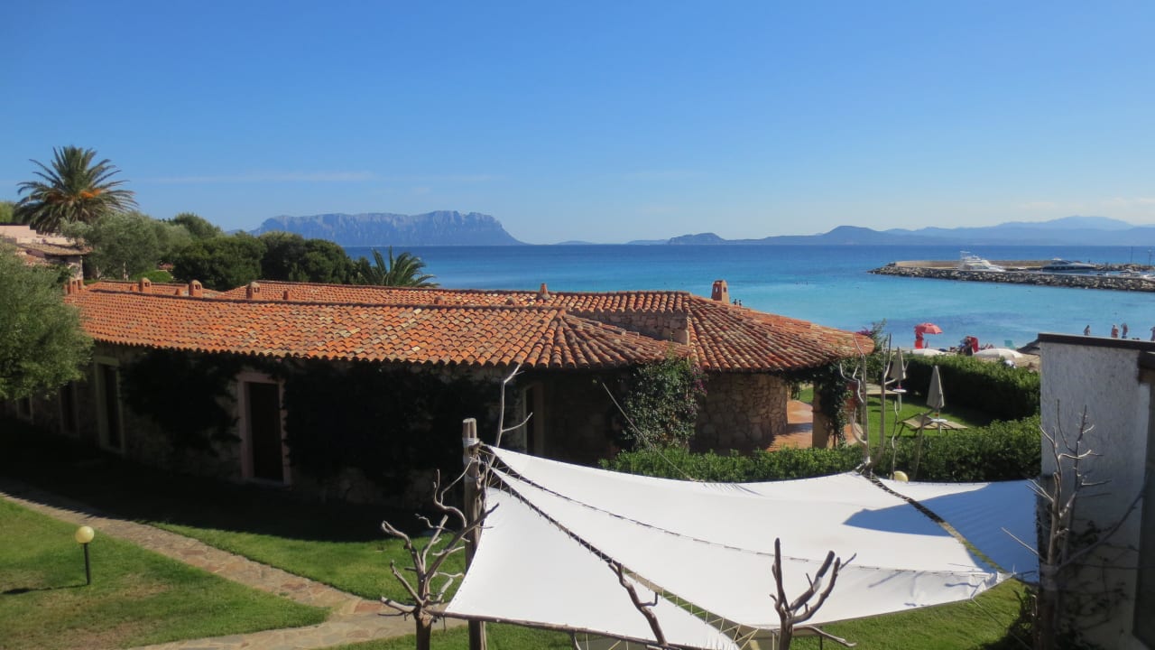 Blick vom Balkon Zimmer 505 Appartments Baia Caddinas Clubresidence