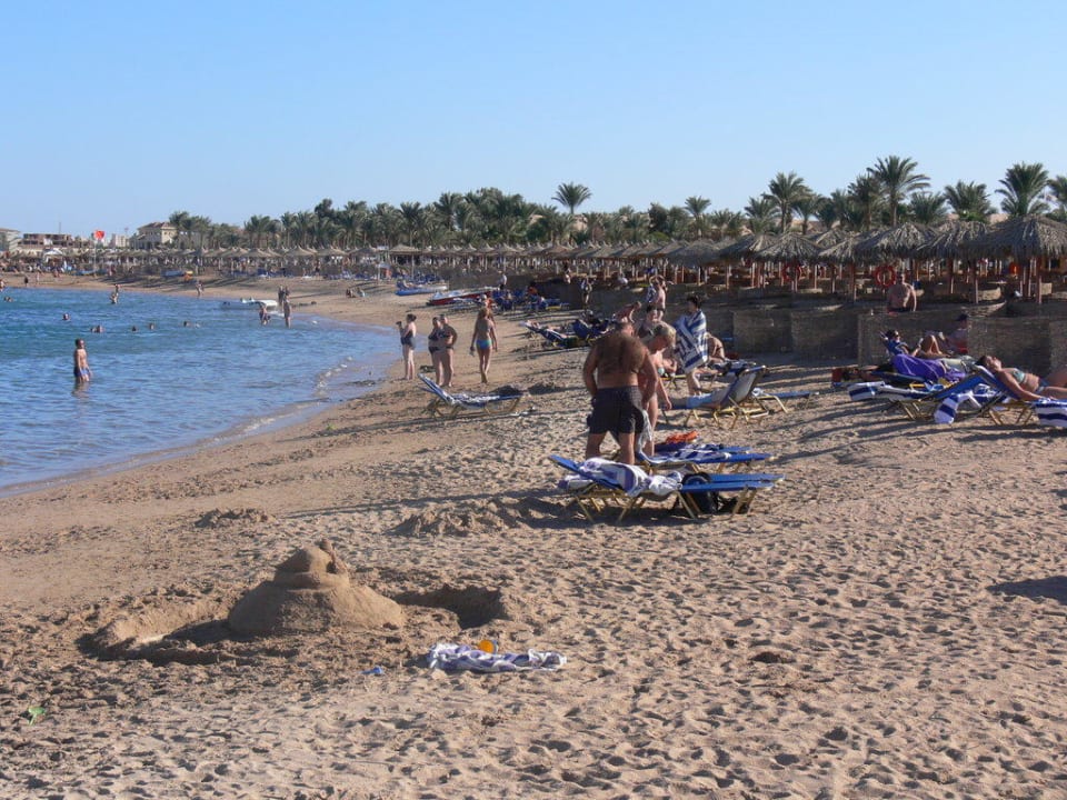 Blick auf die Hotelstrände Jaz Makadi Oasis Resort