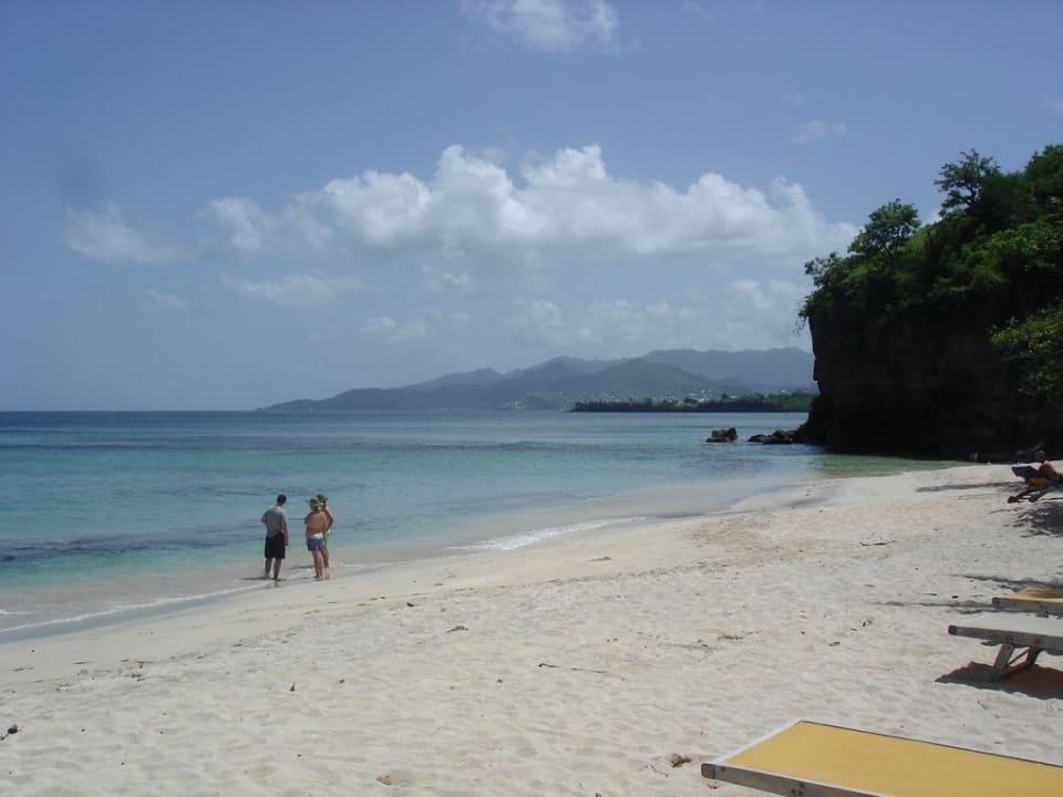 Kleiner Hotelstrand rechts neben dem Pool Hotel Rex Grenadian