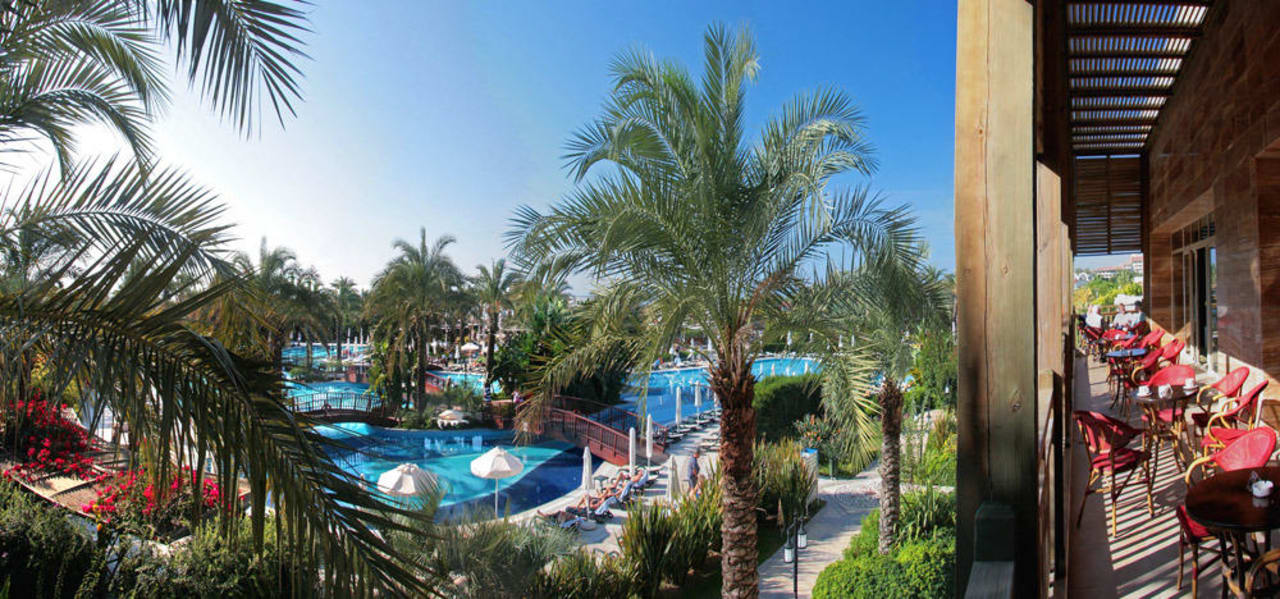 Panorama von der Looby Bar Terrasse Sunis Kumköy Beach Resort Hotel & Spa