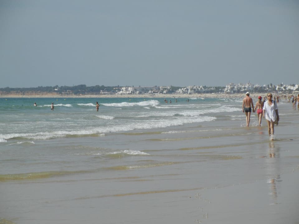 Sehr breiter Strand Hipotels Playa la Barrosa