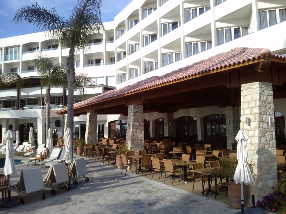 Frühstücksterrasse Alexander The Great Beach Hotel