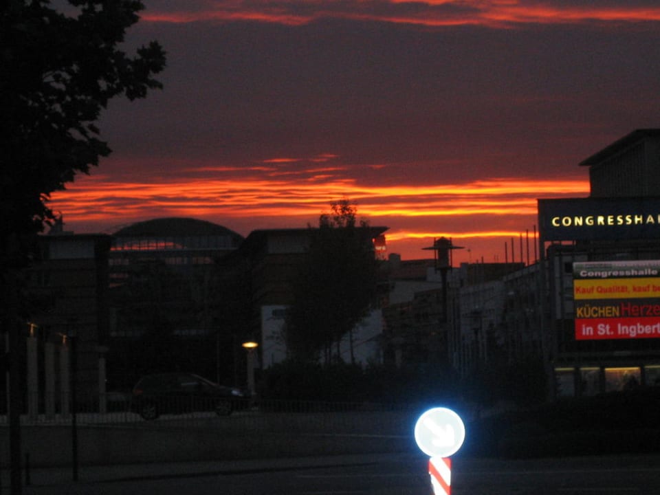 Sonnenuntergang Mercure Hotel Saarbrücken City