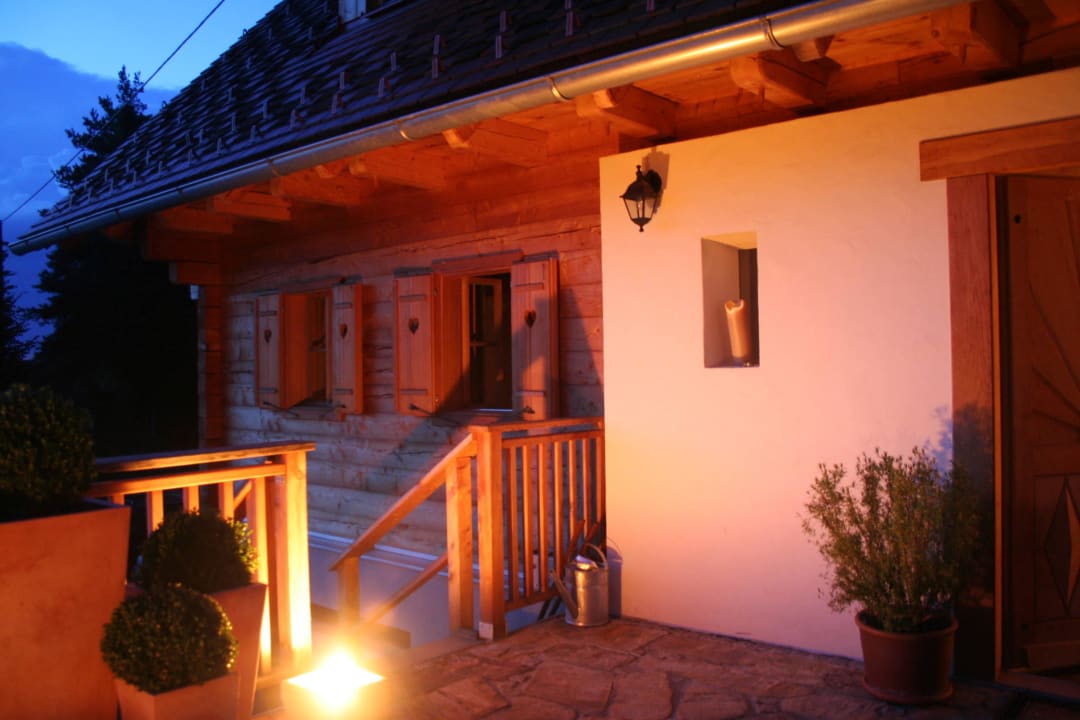 Auf der Terrasse Thombauer Ferienhäuser- THOMBAUER HUBE