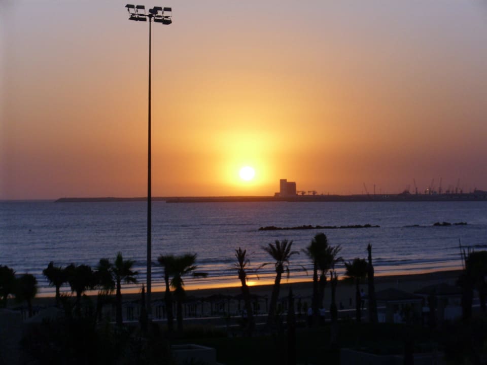Sonnenuntergang vom Balkon Hotel Riu Palace Tikida Agadir