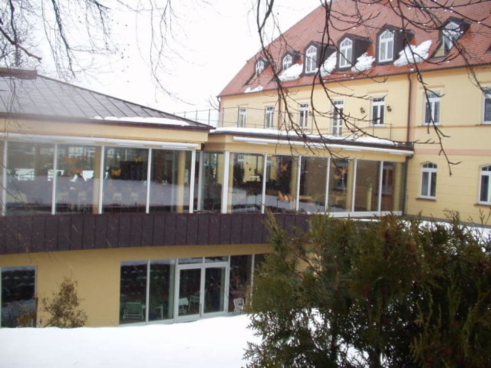 Blick aufs Restaurant und Wellnessbereich Gutshof Sparow (Im Umbau/Renovierung)