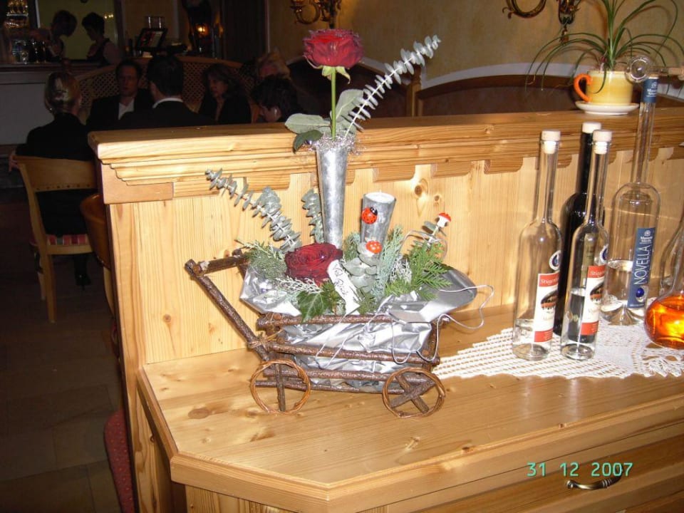 Deko im Speiseraum Auenhotel