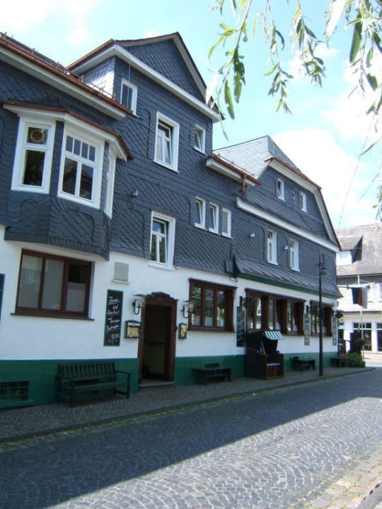 Ansicht von der Seitenstrasse Landgasthof Stoffels