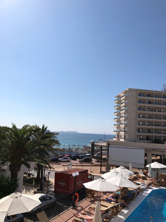 Aussicht vom Balkon Hotel Osiris