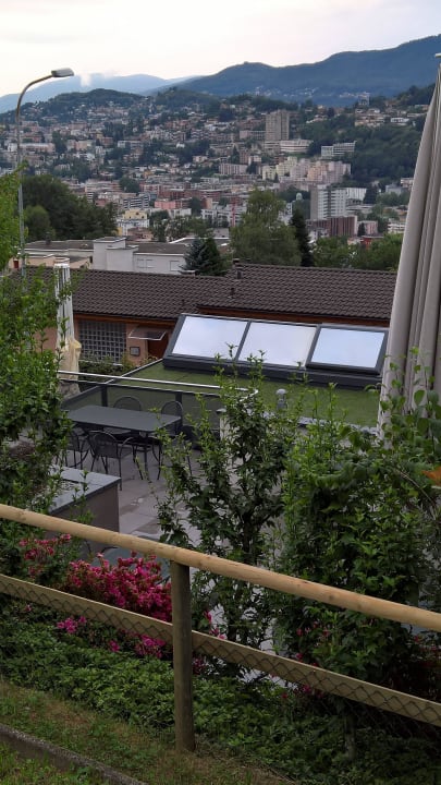 Sicht auf Restaurant Terrasse Hotel Locanda Del Conventino