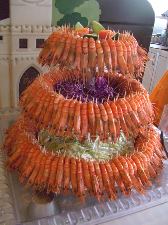 Gambas in Hülle und Fülle Hotel Kalithea Horizon Royal