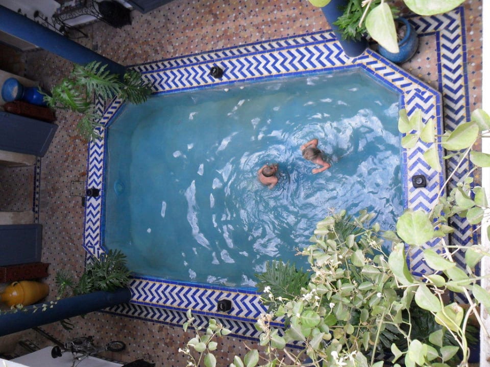 Pool im Innenhof Riad Chouia Chouia