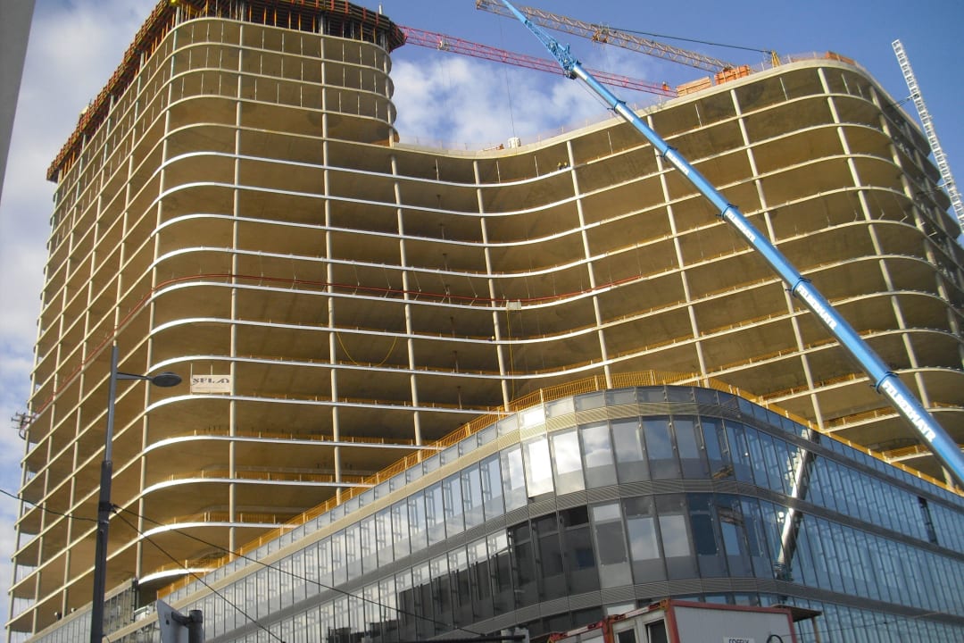 Neubau am HBF. gegenüber Premier Inn Wien City Hauptbahnhof