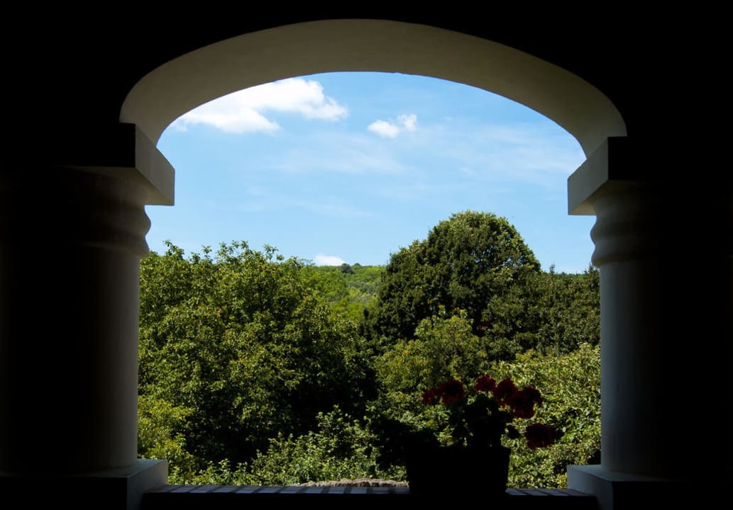 Ausblick von der Terrasse des Landhauses Hotel Somogy Kertje Üdülőfalu és Étterem