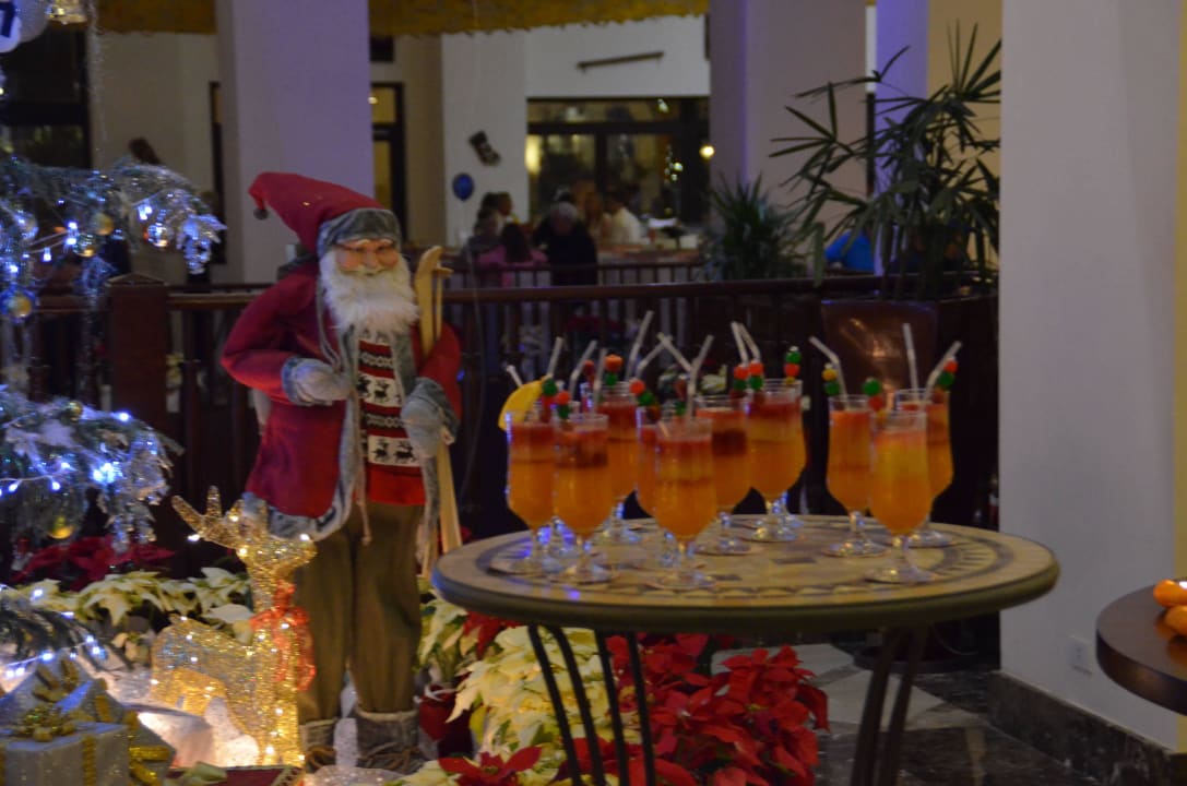 Silvester Deko in der Lobby  Steigenberger Aqua Magic