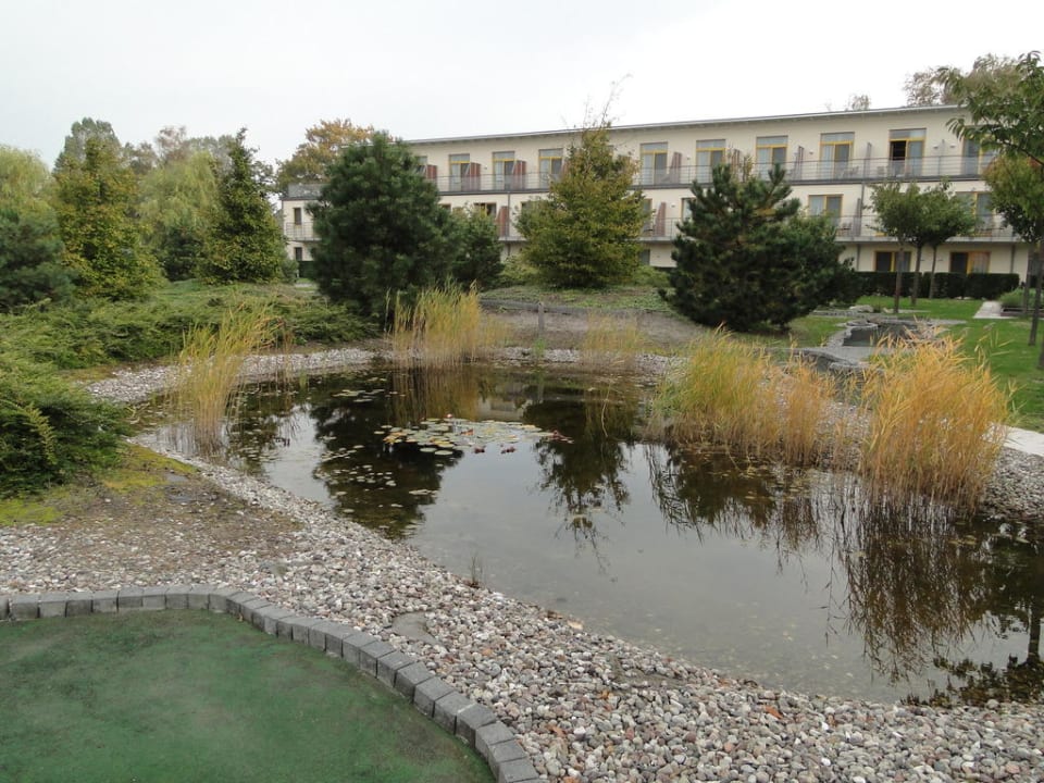 Die kleine Parkanlage vor dem Hotel Hotel Vier Jahreszeiten Zingst