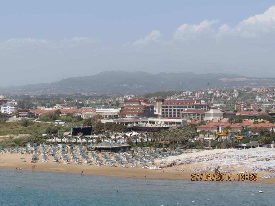 Hotel von oben beim Parasailing Paloma Oceana