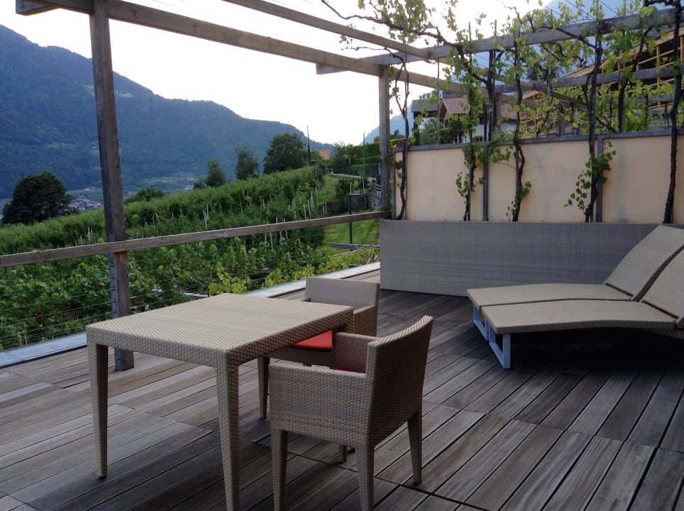 Blick von der Terrasse Hotel Pergola Residence