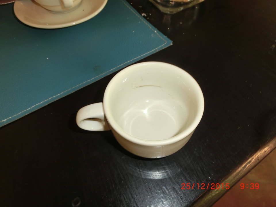 Coffee cups inside not clean, dirty marks Loma Resort & Spa
