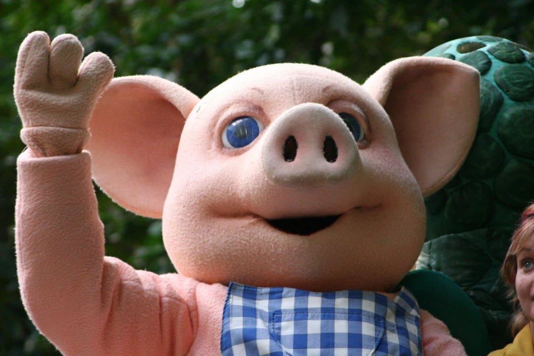 Eins der beiden Tropical-Islands-Maskottchen Tropical Islands Resort