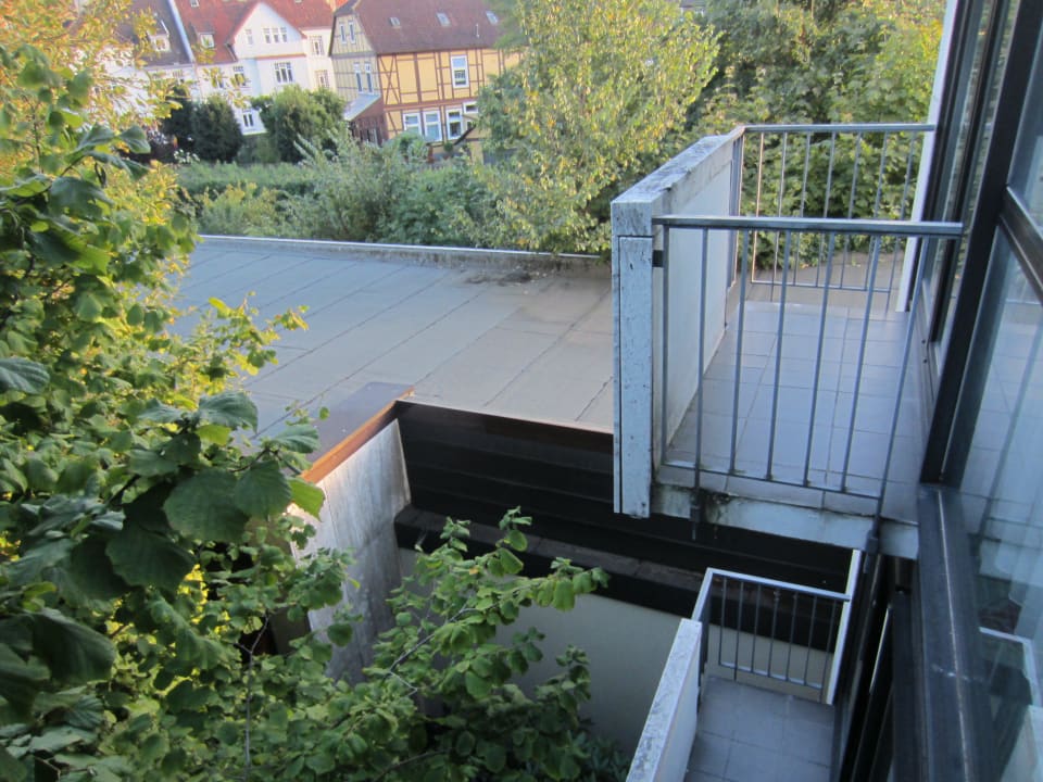 Blick vom Balkon Althoff Hotel Fürstenhof