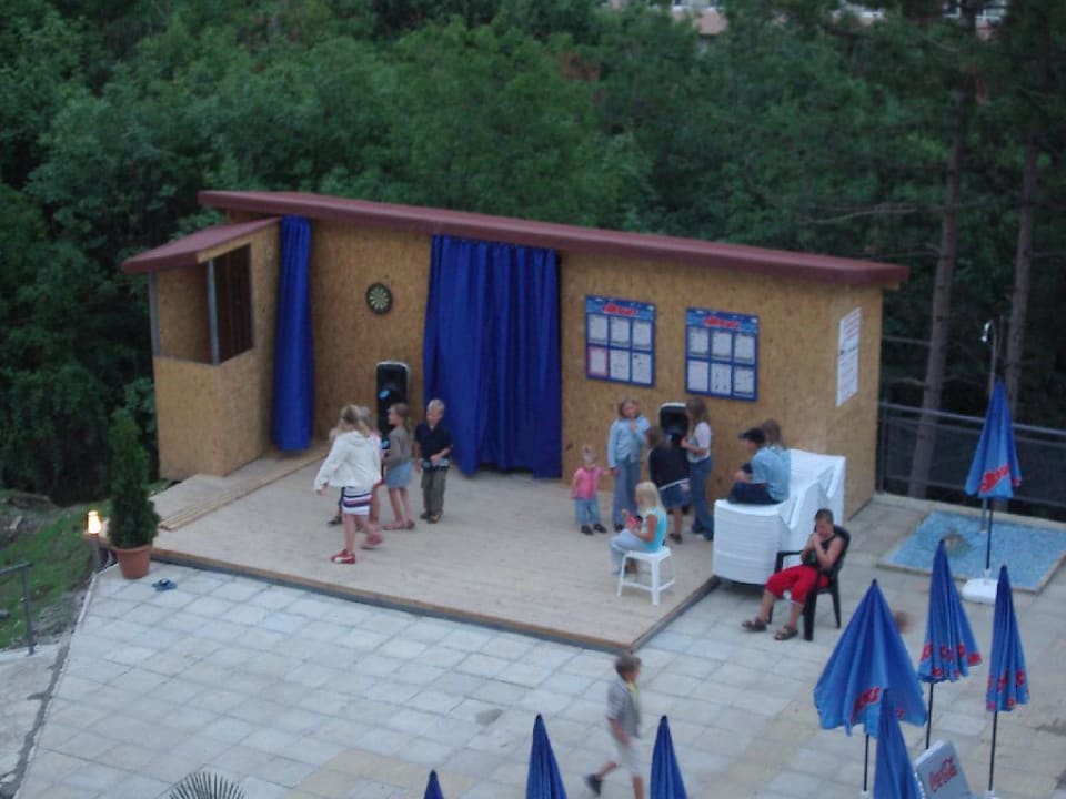 Die Showbühne am Pool! Park Hotel Golden Beach